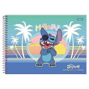 Caderno Cartografia 80Fls Espiral Stitch Hawai Foroni