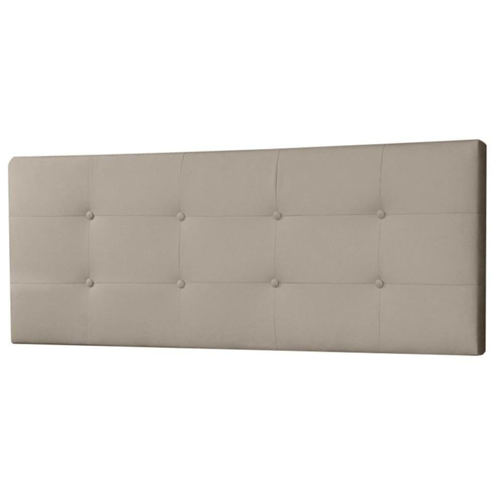 Cabeceira Painel King 1,95m Berlim Suede Bege Sky Mobile