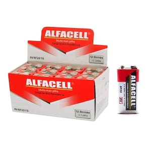 Bateria 9v Pilha Comum Caixa Com 12 Unidades