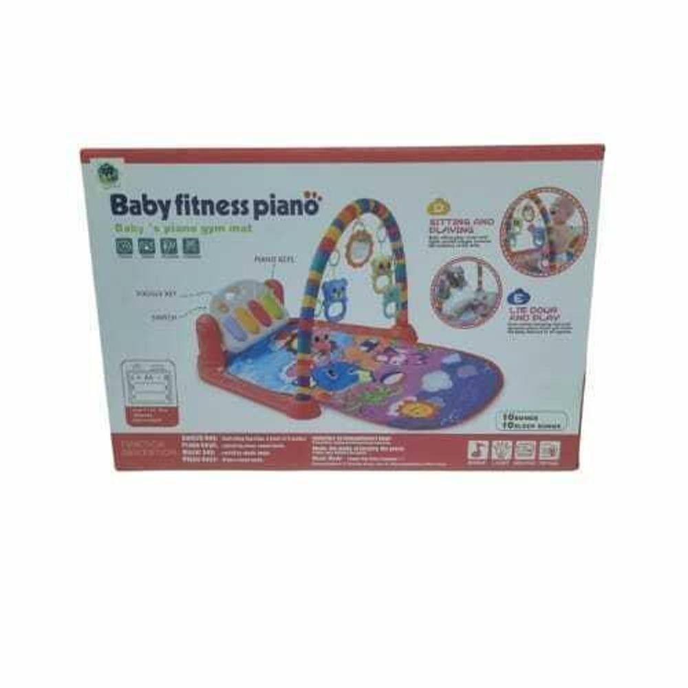 Baby Fitness Piano Babys Piano Gym Mat Vermelho
