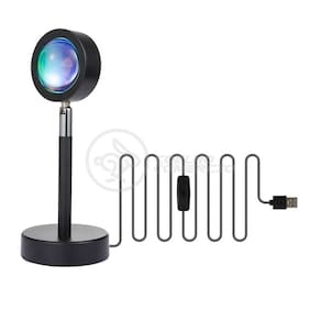 Projetor Mini Ring Light Sunset Tik Tok Usb Pôr Do Sol Nº1
