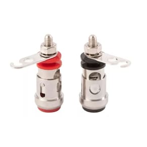 Borne De Pressão Met Preto/vermelho Emb C/ 10 Pares - Tebera