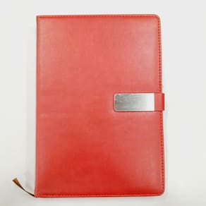 Agenda Permanente com Fecho 110 folhas Vermelho - Quanhe