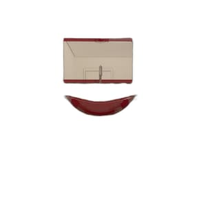 Gabinete De Vidro 60Cm Ac Com Cuba Oval - Vermelho Cereja