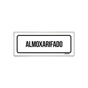Placa De Sinalização Setor - Almoxarifado 23X9