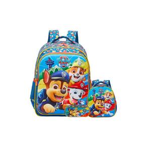 Kit Escolar Mochila Costas+Lancheira+Estojo Patrulha Canina