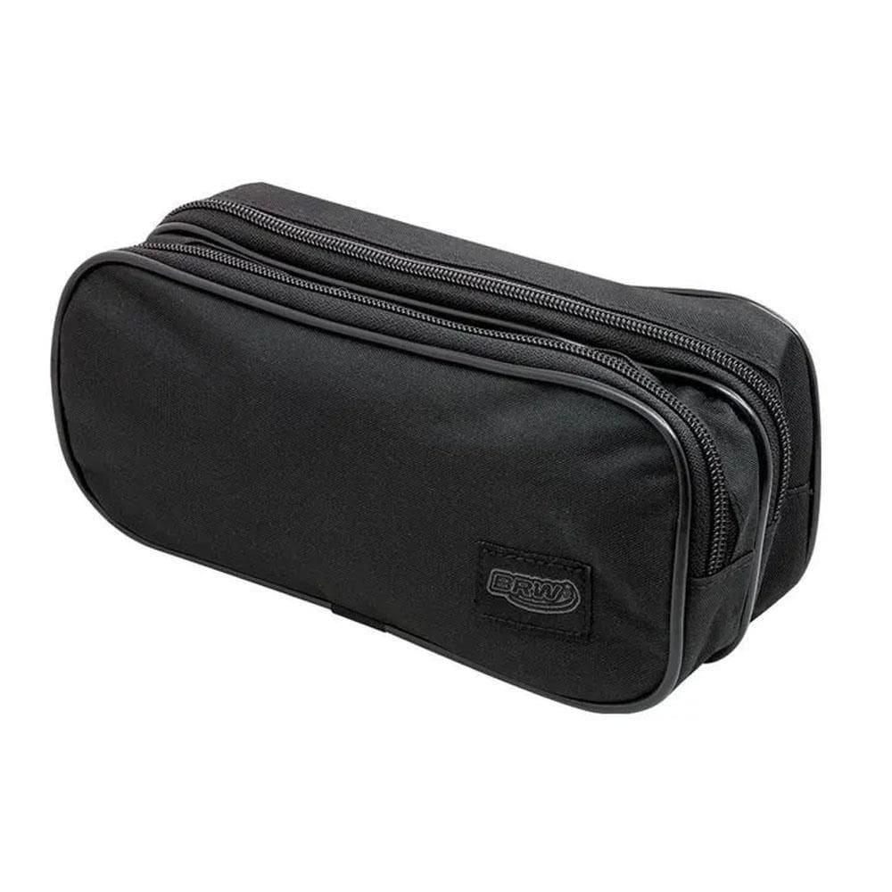 Estojo 2 Divisórias Escolar Preto Liso Brw