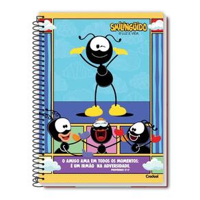 Caderno Smilingido Espiral Capa Dura 1 Matéria 80F Escolar