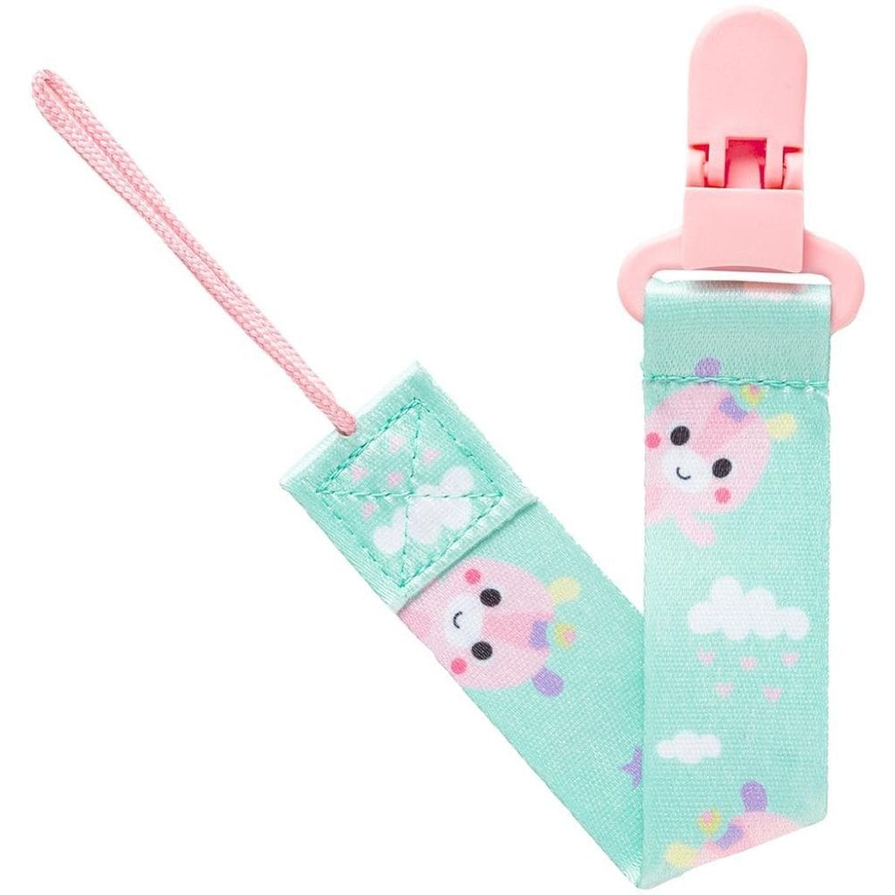 Prendedor De Chupeta Buba Zoo Unicórnio Rosa  +3M