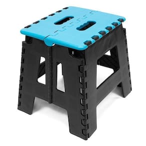 Banco Dobrável Portátil Camping Até 100Kg Azul