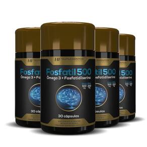 4X Fosfatil 500 Omega 3 + Fosfatidilserina 30Caps Hf