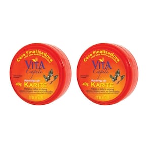 Cera Finalizadora Capilar Muriel 40G Karite - Kit Com 2Un