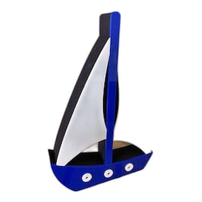 Barco 03 Em Mdf Decoryou - Ref 343 Azul