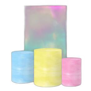 Painel Retangular E Capas 3D Sublimado Tie Dye Fkpc-993