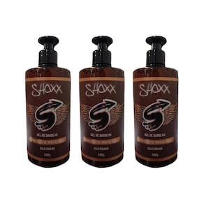Gel De Barbear Shoxx 500G Siliconado - Kit Com 3Un