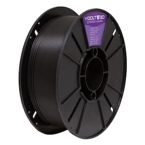 Filamento Para Impressora 3D - ABS Preto - 1Kg - 1,75mm - Voolt3D
