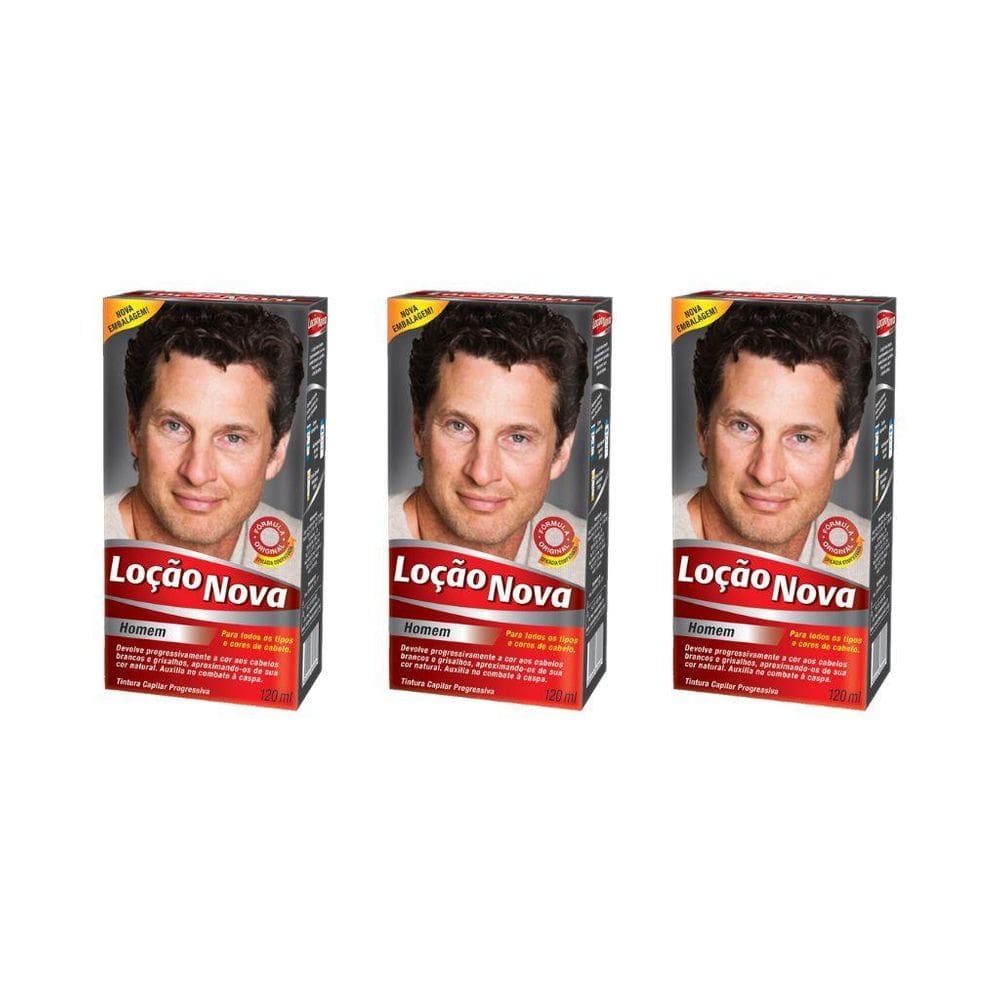 Loçao Nova Agradal Homem 120Ml - Kit Com 3Un