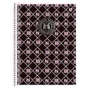 Caderno Univ 1 Matéria 80Fl Rebecca Bonbon Pattern Animativa