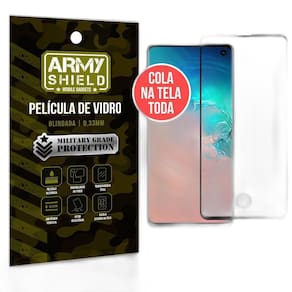 Película De Vidro Elite Cola Na Tela Toda Samsung Galaxy S10