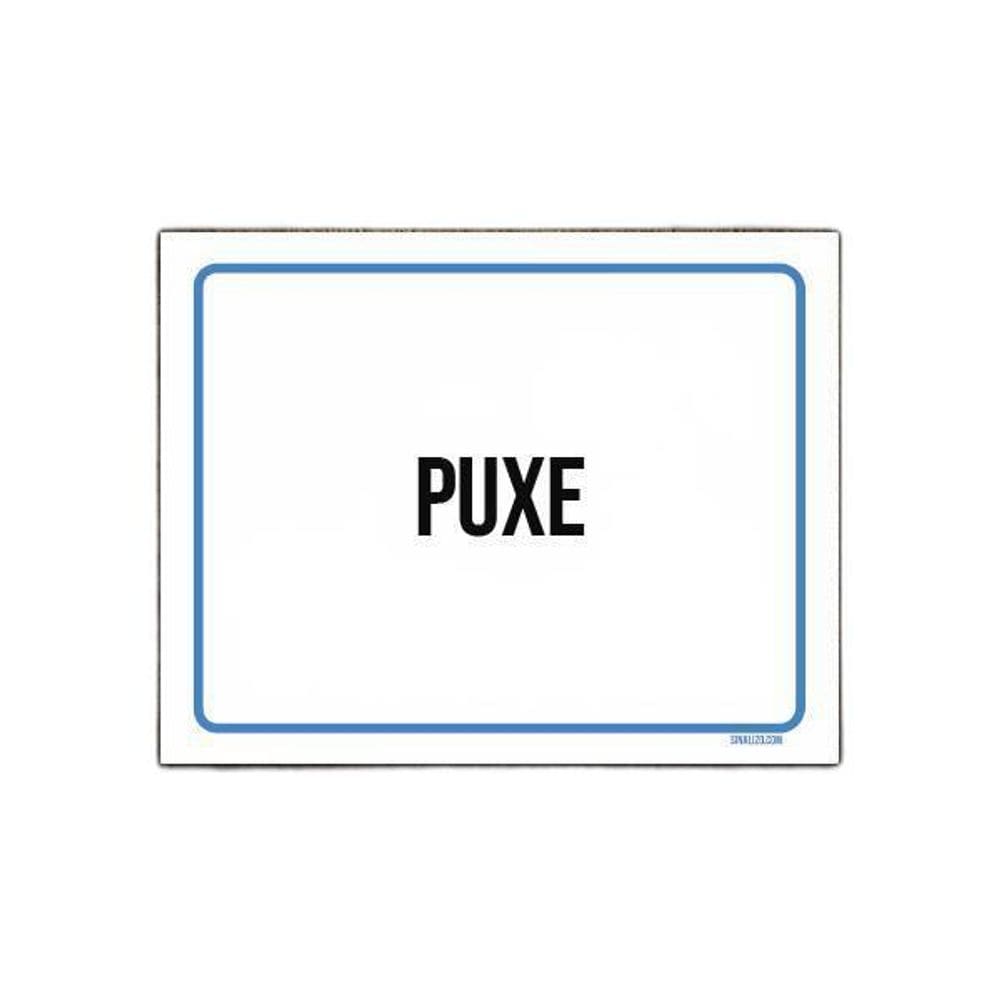 Placa Ambiente Sinalização Setor Puxe 18X23