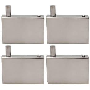 4 Ganchos em Aço Inox Cabide de Parede Roupas Toalheiro Banheiro Lavabo Orquídea