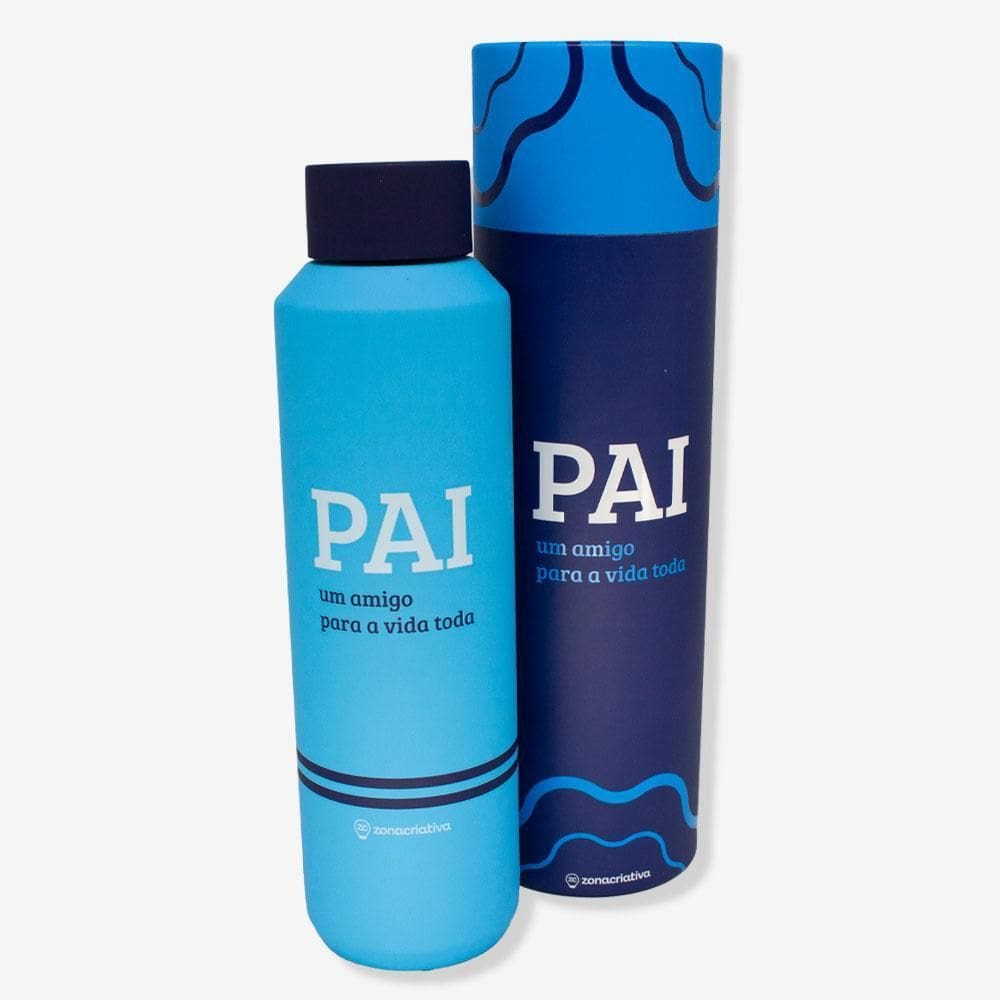 Garrafa Acqua Pai Amigo - Zonacriativa