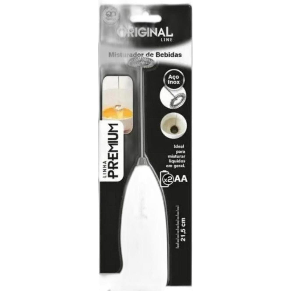 Misturador de Bebidas Inox 21cm
