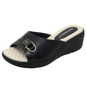 Tamanco Anabela Médio Feminino Casual Conforto Piccadilly