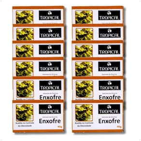 Kit Tropical Enxofre: 12 Sabonetes de Glicerina 90g