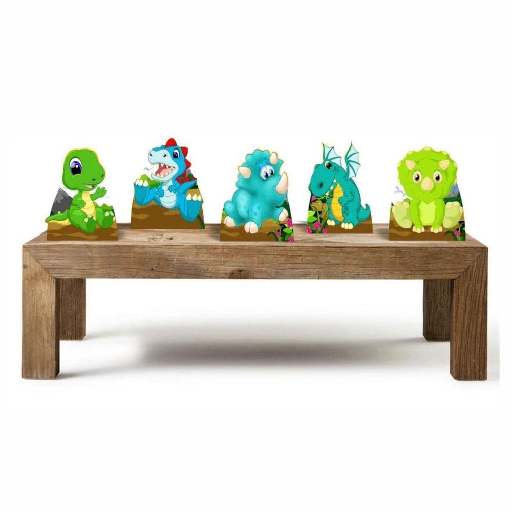 Dinossauros Baby Kit 5 Enfeites De Decoração Festa Infantil