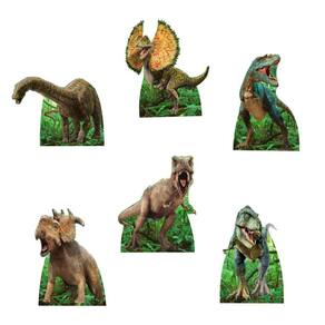 Dinossauros Kit 6 Displays De Decoração De Festa Enfeites