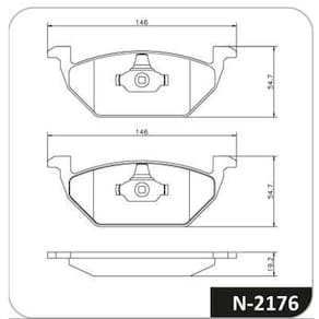 Pastilha De Freio Cobreq A1/A3/Bora/Fox/Gol - N-2176