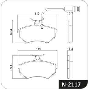 Pastilha De Freio Cobreq Kwid - N-2119
