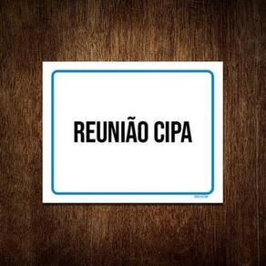 Kit 10 Placas Ambiente Sinalização Setor Reunião Cipa