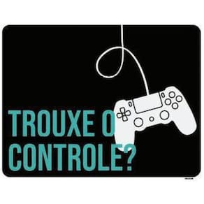 Kit 3 Placas Decorativa Trouxe Controle Xb