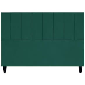 Cabeceira Decorativa Elen Para Cama Queen 160 Cm Suede Verde Suede