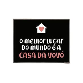 Kit 3 Placa Decorativa - Melhor Lugar Mundo Casa Da Vovó