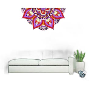 Adesivo De Parede Mandala Para Sala Quarto Decorar 1,10X55Cm