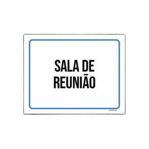 Placa Ambiente Sinalização Setor Sala De Reunião 36X46