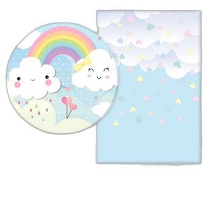 Kit Painéis Casadinho 3D Sublimado Chuva De Amor Fpc-184