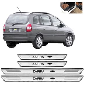 Soleira De Porta Platinum Zafira 2001 A 2012 4 Portas Prata