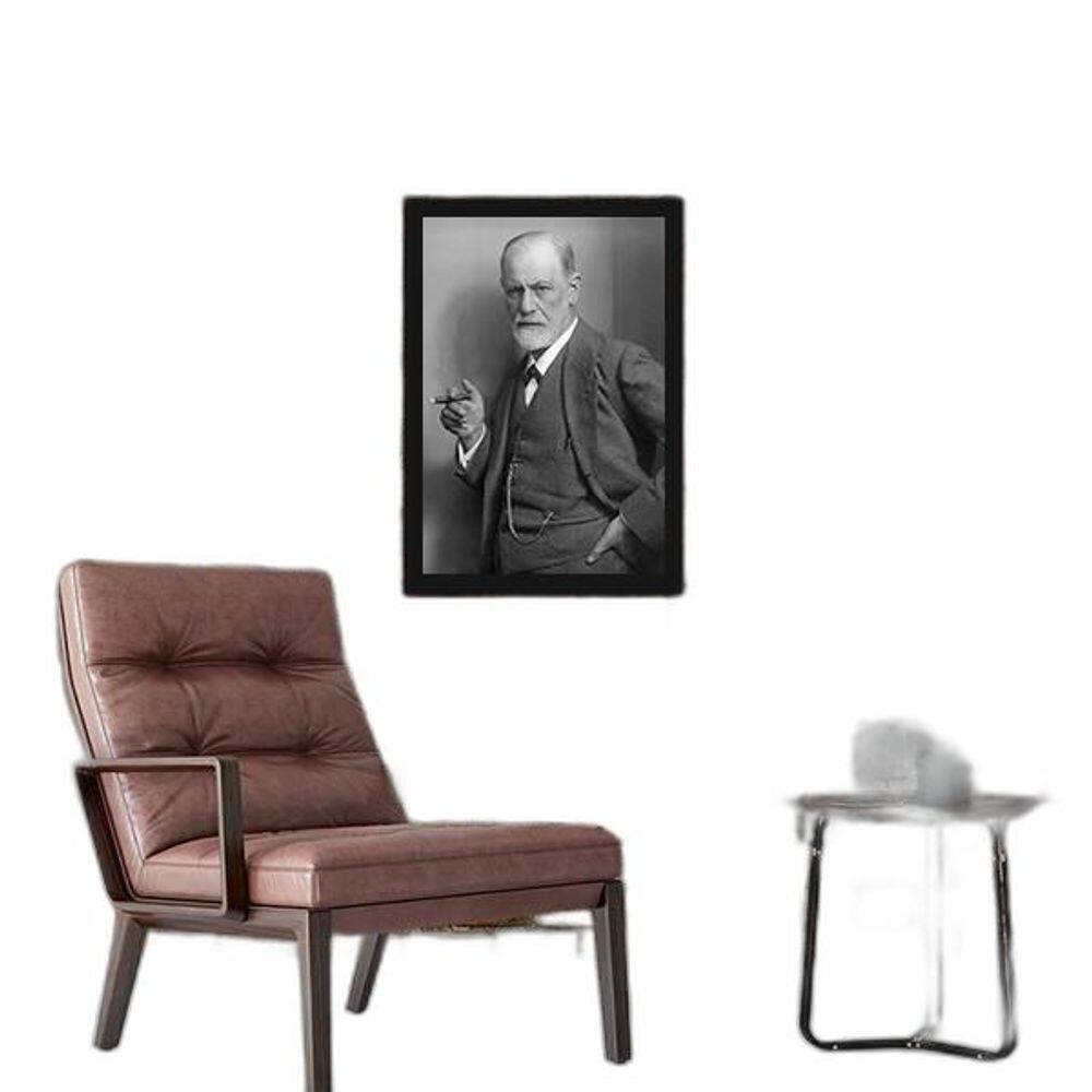 Quadro Fotografia Freud 24X18Cm - Com Vidro
