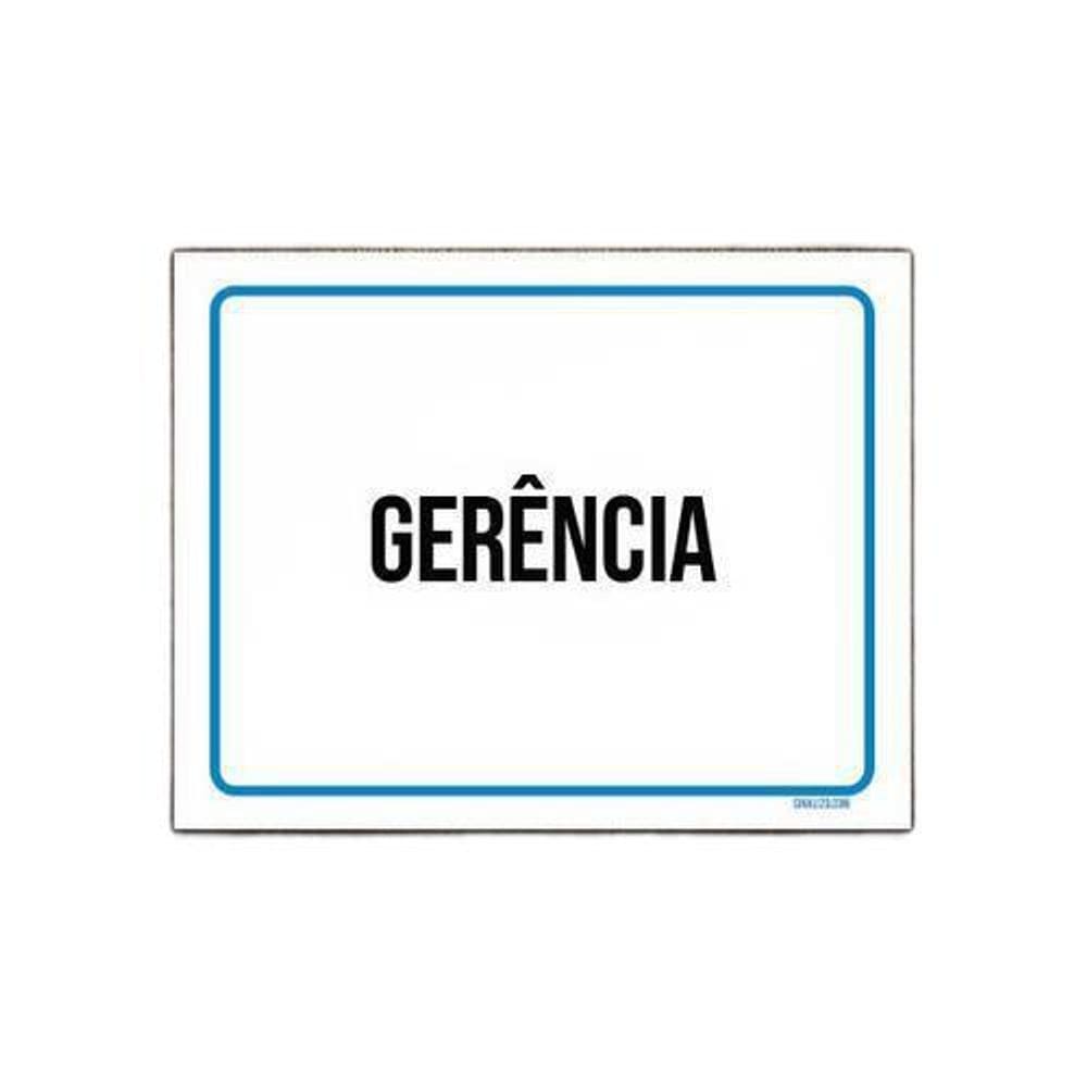 Kit 10 Placas Ambiente Sinalização Setor Gerência