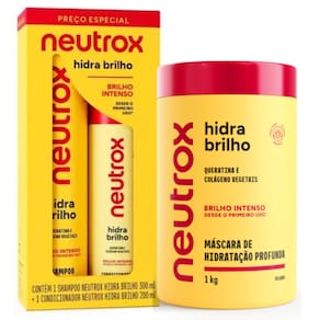 Kit Shampoo e Condicionador Neutrox Hidra Brilho + Máscara de Hidratação