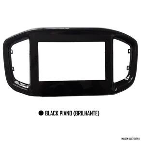 Moldura De Painel 2 Din Fiat Strada 2020 2021 2 Dins