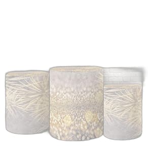 Trio De Capas Cilindros 3D Sublimado Efeito Glitter Fcc-150