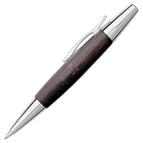 Caneta Esferográfica Faber-Castell E-Motion Wood Preta
