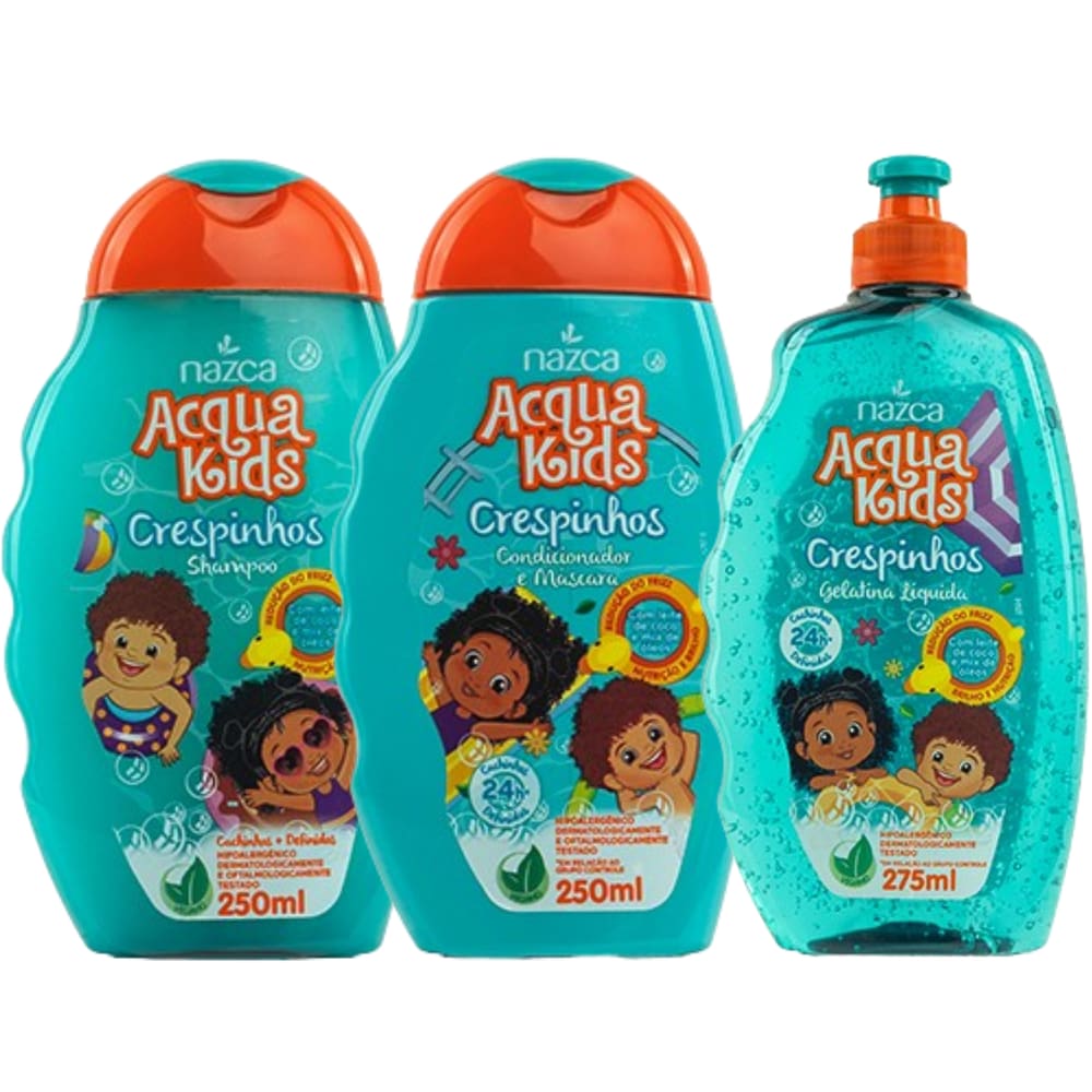 Shampoo e Condicionador Nazca Crespinhos Acqua + Gelatina