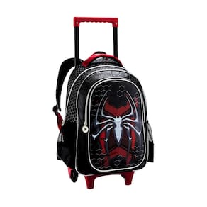 Mochila Escolar 2Em1 Costas E Rodas Silver Spider