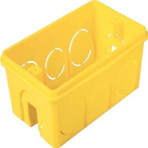 Caixa Plastica Luz 4x2 Amarela Tramontina kit 25 unidades